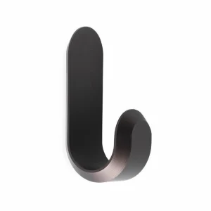 Curve Mini koukku, 2 kpl setti, mattaruskea