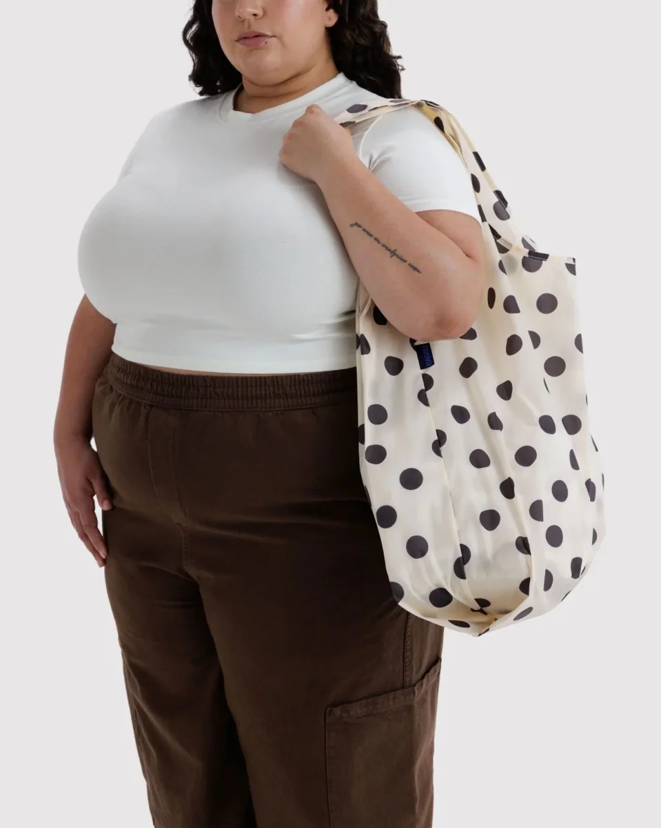 Baggu big - Valkoinen Polka dot pallokuosi - Image 2