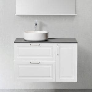 Ala+Sivukaappi Hafa Grace 900 Soft Valkoinen
